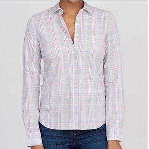 NWT UNTUCKit Women's Chasseles Regular Fit Plaid Button Down